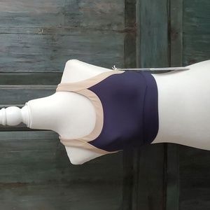 CALME by Johnny Was Endurance Color Blocked Bra, Size XSMALL, NWT